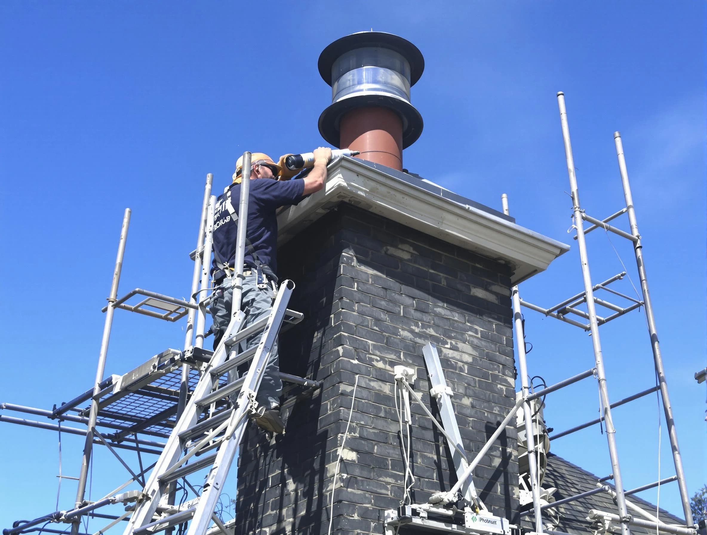 Sturdy chimney crown finished by Panthersville Chimney Sweep in Panthersville, GA