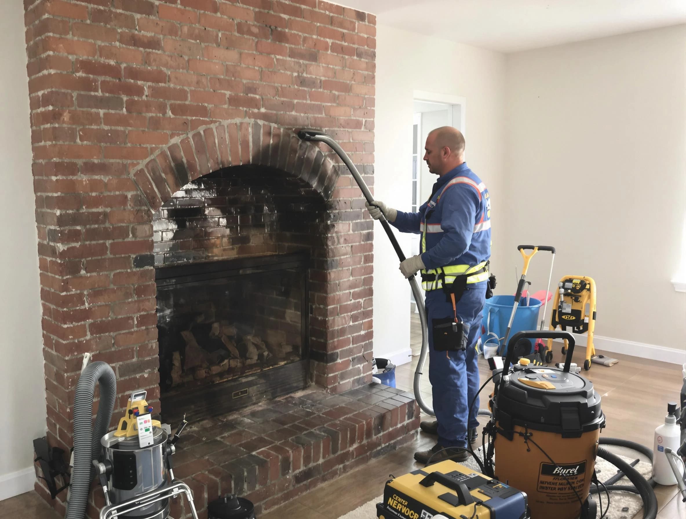 Panthersville Chimney Sweep expert performing detailed chimney sweep in Panthersville, GA
