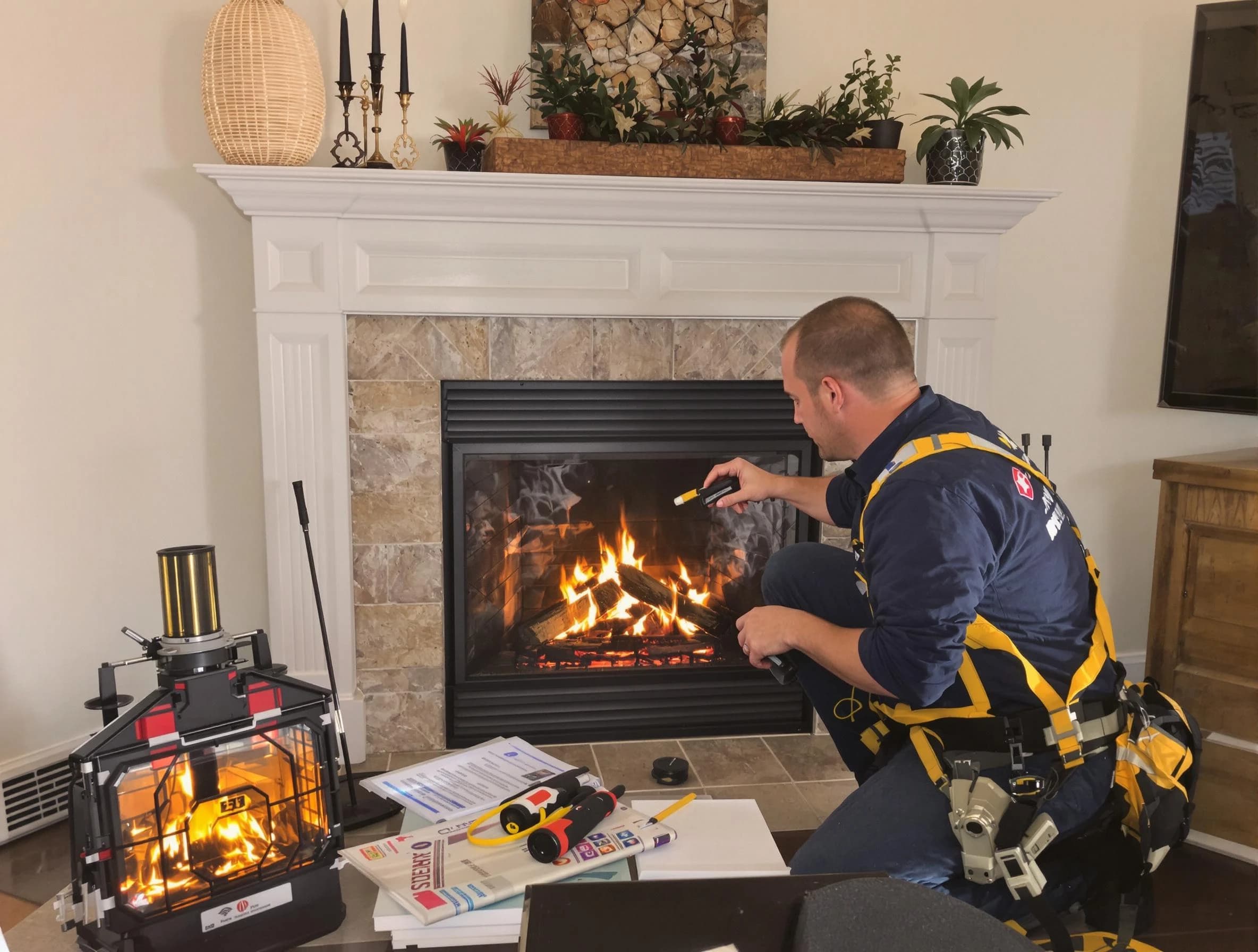Safety-focused fireplace inspection by Panthersville Chimney Sweep in Panthersville, GA