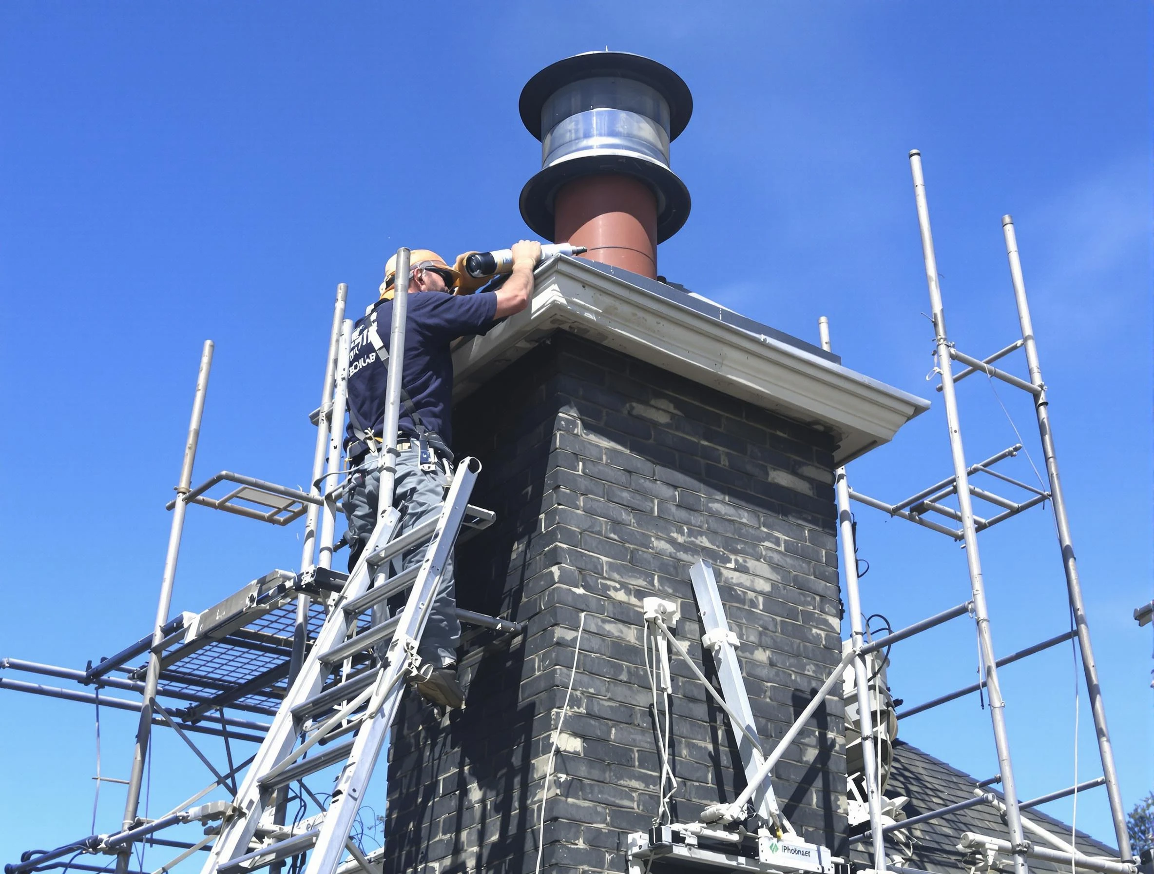 Sturdy chimney crown finished by Panthersville Chimney Sweep in Panthersville, GA