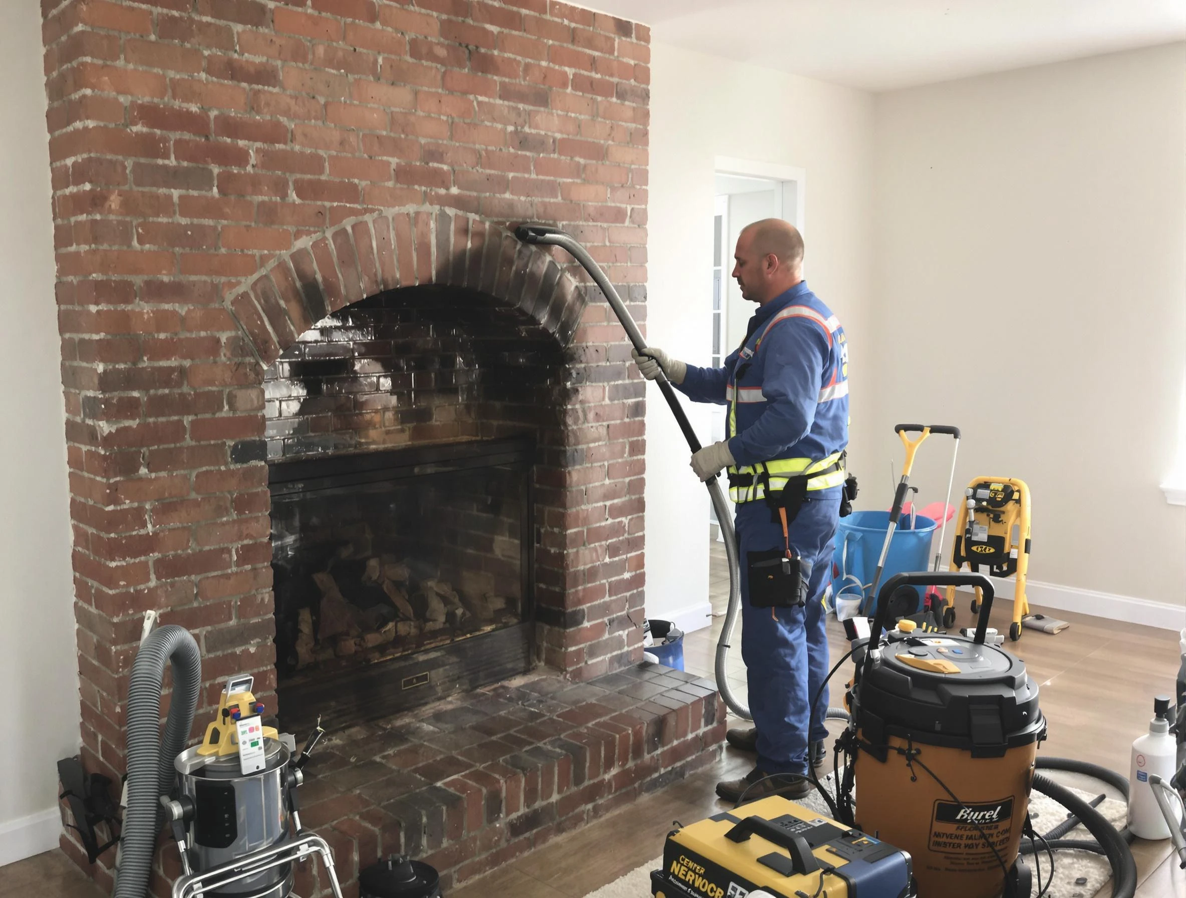 Panthersville Chimney Sweep expert performing detailed chimney sweep in Panthersville, GA